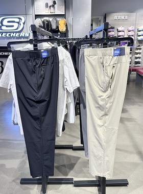 Skechers斯凯奇男士直筒显瘦亲肤舒适防泼水休闲梭织长裤P226M125