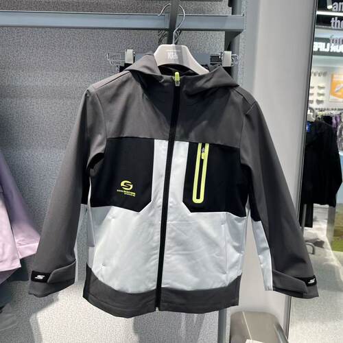 Skechers斯凯奇男孩小魔方三合一秋冬防污宽松连帽外套P426B035