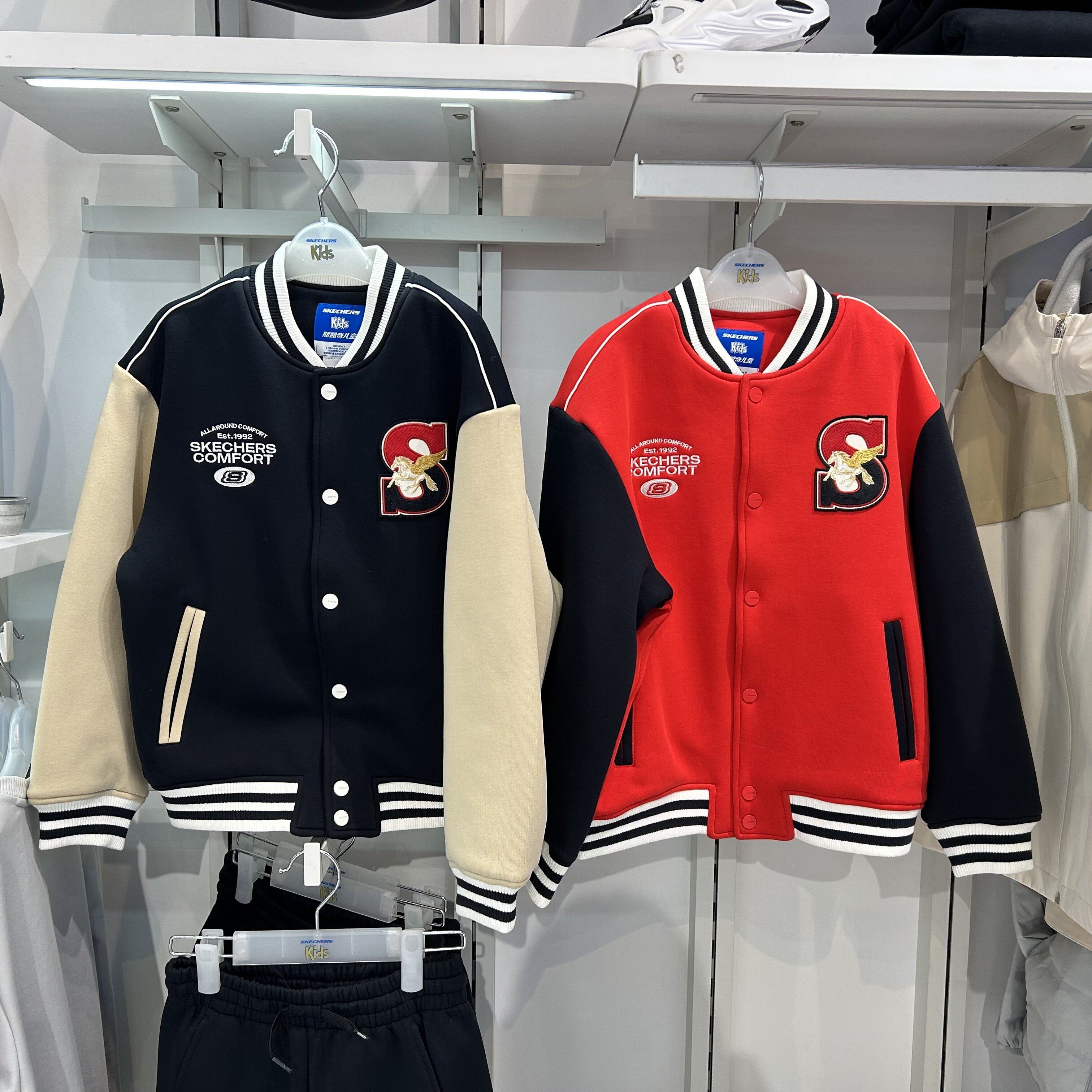 Skechers斯凯奇男童秋冬休闲针织裥棉棒球服棉服外套L126B014,运动服/休闲服装,运动茄克/外套,淘宝优惠券,粉丝福利购,淘宝优惠卷