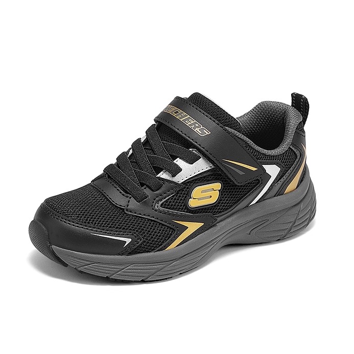 Skechers斯凯奇秋季男童轻盈舒适透气防滑魔术贴运动鞋403871L