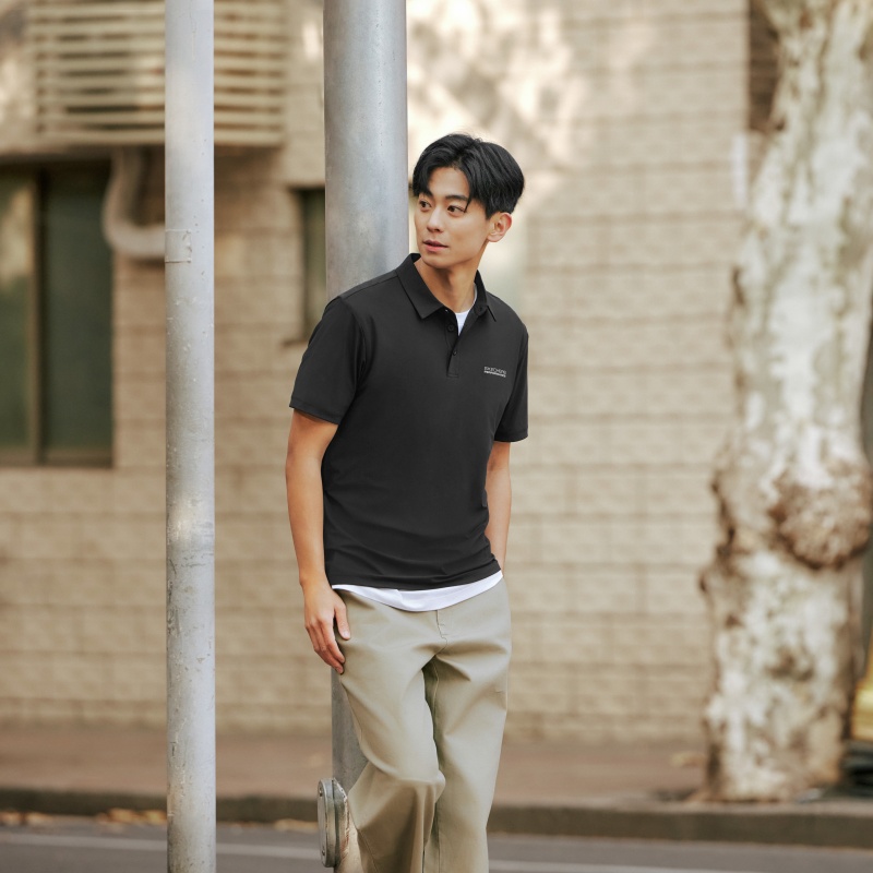 Skechers斯凯奇男士夏季新款都市吸湿速干针织POLO衫短袖P225M187