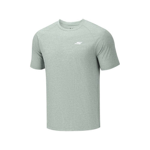 Skechers斯凯奇男士夏季圆领舒适吸湿速干针织短袖T恤衫P226M184