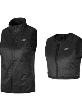 Skechers斯凯奇女士秋冬保暖跑步保温背心梭织涧棉马甲P324W080