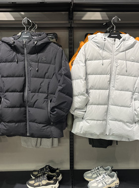 Skechers斯凯奇男士2024秋冬简约百搭梭织短款羽绒外套P424M016