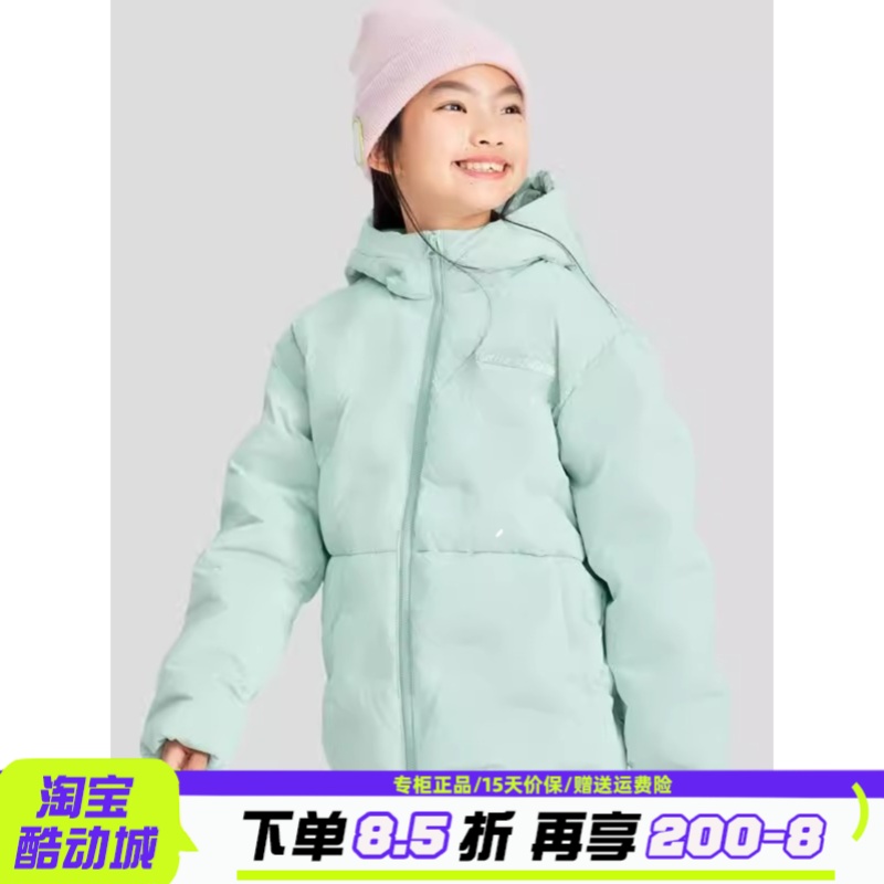 斯凯奇保暖连帽常规羽绒服