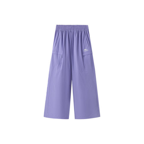 Skechers斯凯奇夏季女童新款凉感速干透气阔腿梭织长裤P226G053