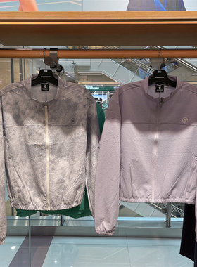 Skechers斯凯奇女士水墨印花防风梭织立领长袖外套运动服P324W002