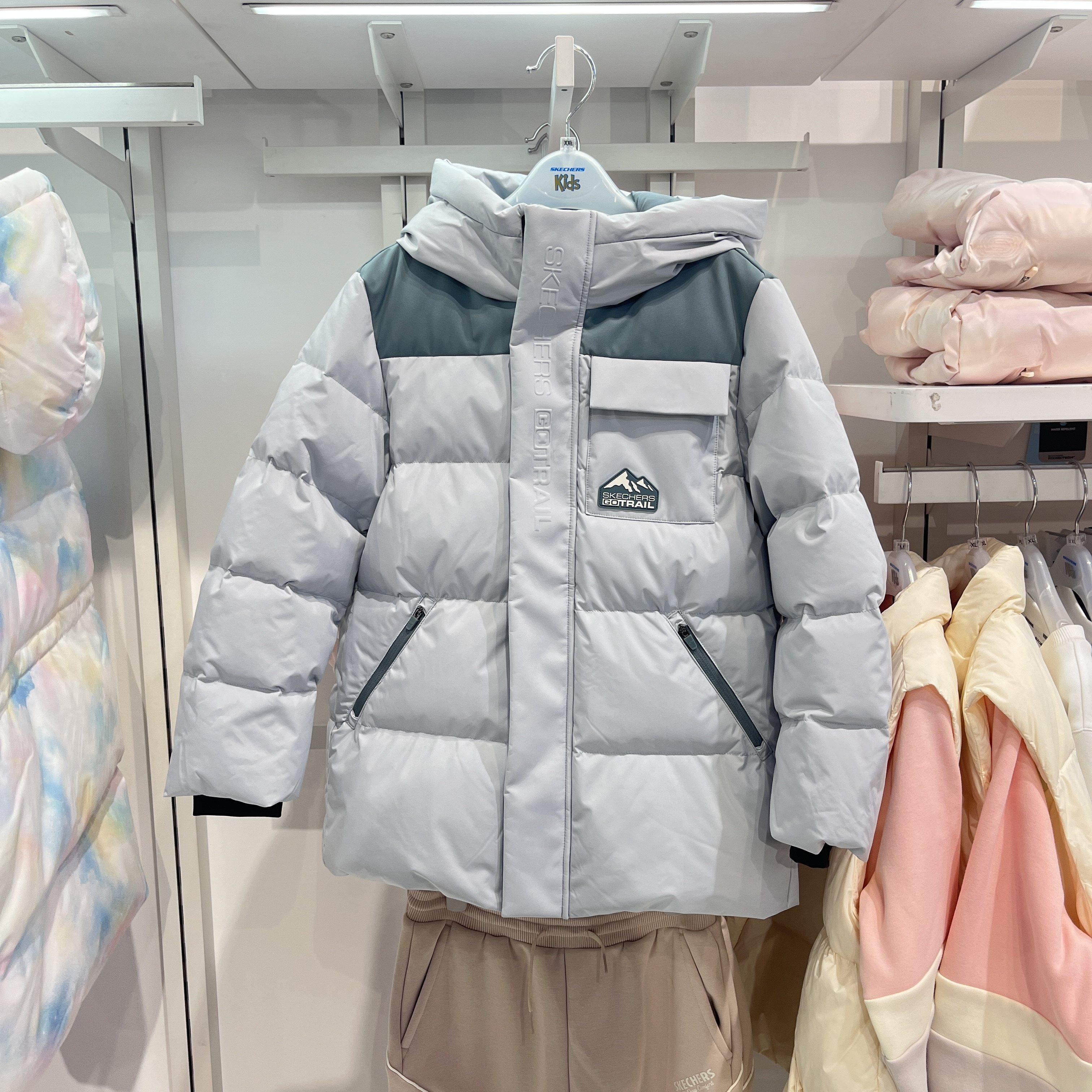 Skechers斯凯奇男童秋冬保暖御寒锁温舒适梭织羽绒服外套P424B015,运动服/休闲服装,运动羽绒服,淘宝优惠券,粉丝福利购,淘宝优惠卷