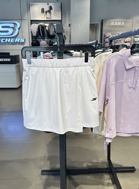 Skechers斯凯奇裙女士纯色凉感防紫外线夏季梭织休闲短裙P326W044