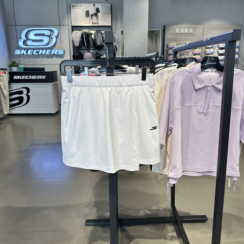 Skechers斯凯奇裙女士纯色凉感防紫外线夏季梭织休闲短裙P326W044
