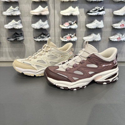 Skechers斯凯奇女士跃山鞋闪穿一脚蹬缓震耐磨户外登山鞋180346