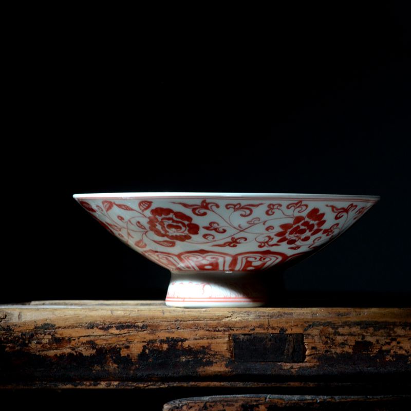 复古明式景德镇果碟高温瓷