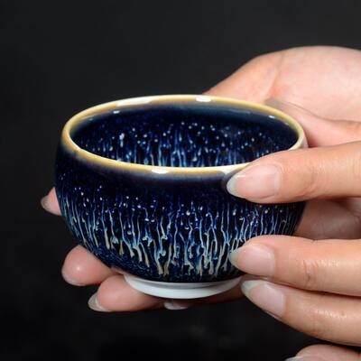 景德镇窑变陶瓷品茗杯功夫茶具