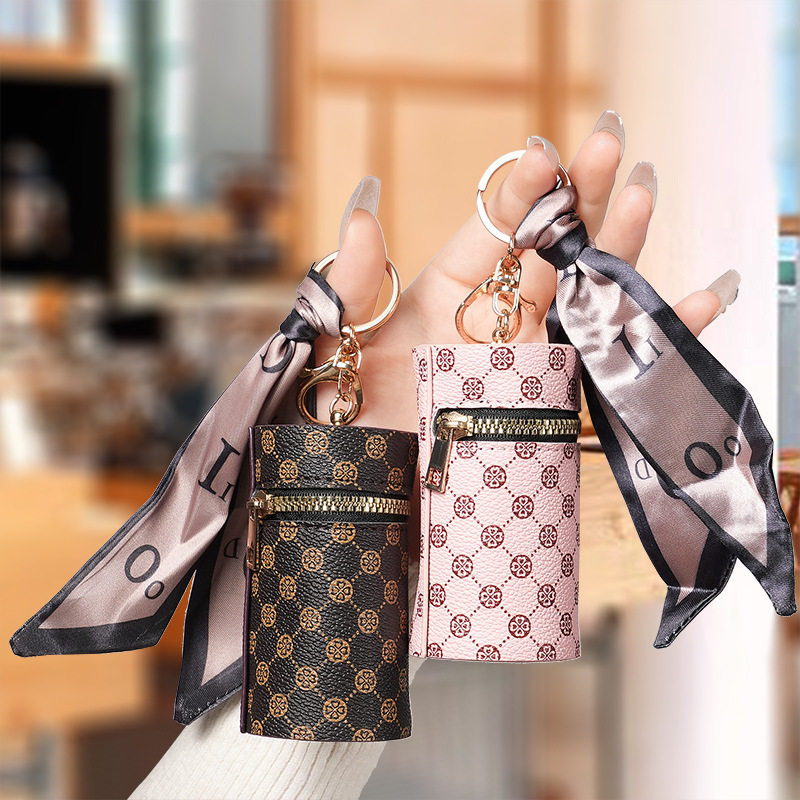 小夏商铺灬时尚零钱包挂件耳机包口红迷你钥匙扣包复古女士小包包