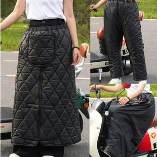 挡风被电动车冬季 加绒加厚防水加棉护膝电瓶车档风护腿棉围裙
