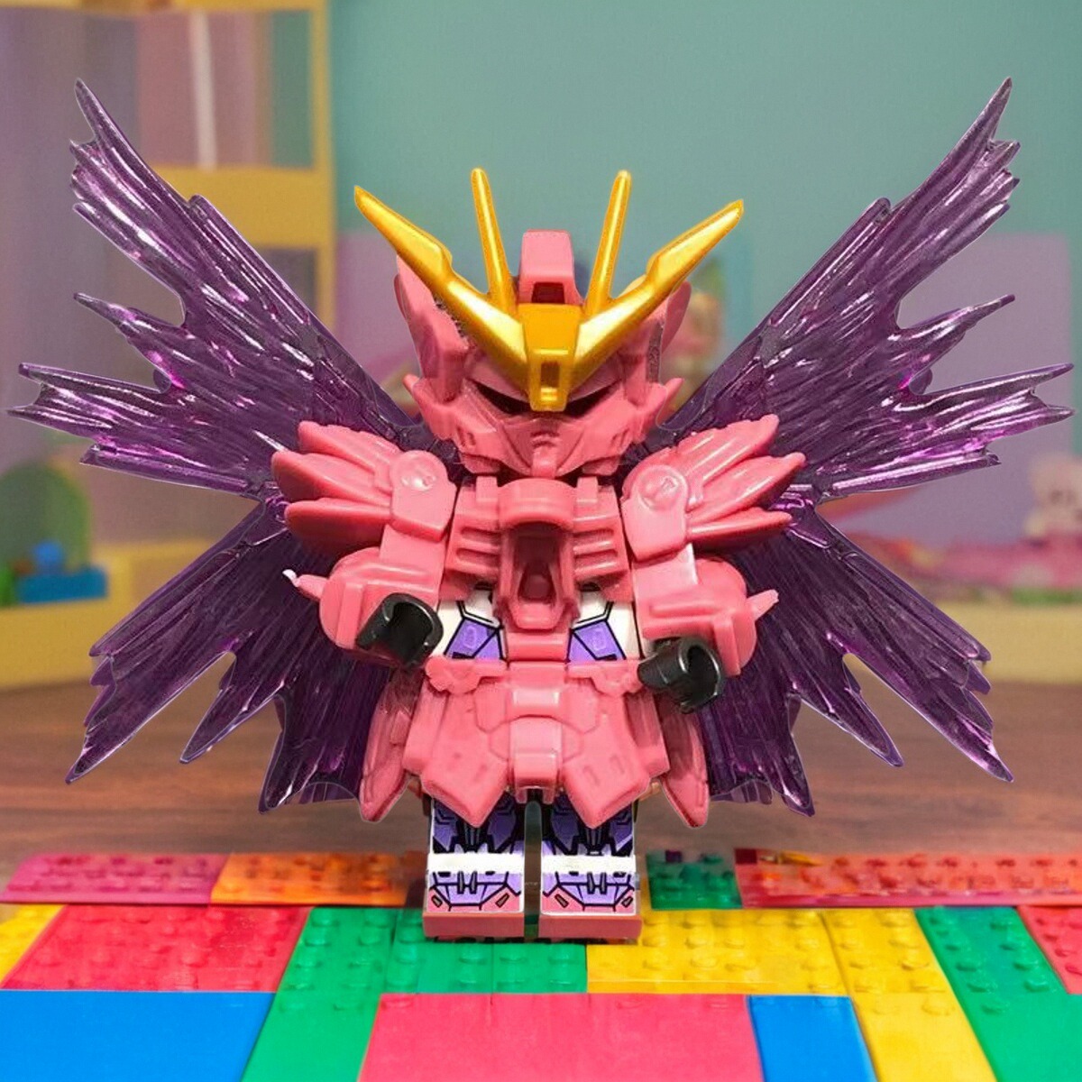 人仔积木机甲战士男孩子拼装玩具儿童手办模型超帅高体达立体拼搭