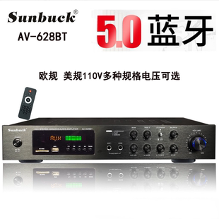 628BT5声道600W大功率家用插卡蓝牙功放机跨境重低音K拉OK音响