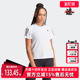 T恤IK7442 三条纹运动休闲短袖 Adidas阿迪达斯女子2025夏季 新款