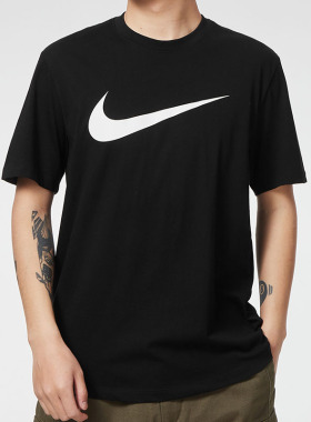 Nike耐克半袖衫2025夏新款SWOOSH男子大勾红色T恤短袖DC5095-100