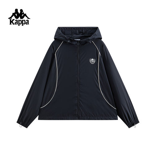 Kappa卡帕女装2026夏季新款运动休闲简约百搭连帽防风衣K0G42FJ01