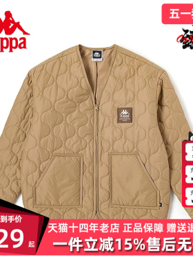 Kappa卡帕男女情侣无领棉服冬新款防寒外套K0DY2MM01P