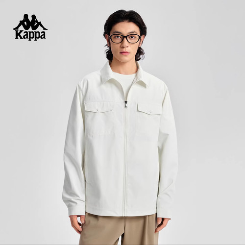 Kappa卡帕男装2026夏季新款简约百搭时尚休闲多口袋夹克K0G32JJ44