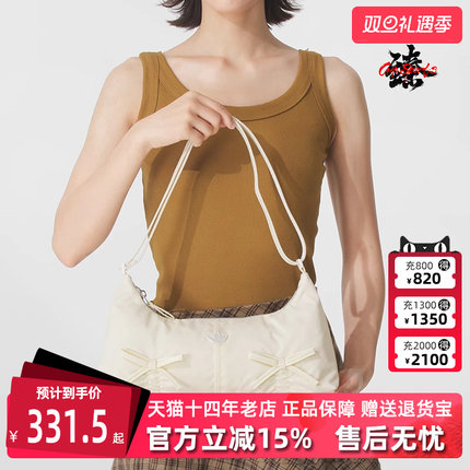 Adidas阿迪达斯三叶草女包2025秋季新款BOWTIE SLDR 斜挎包KC2769
