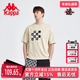 新款 Kappa卡帕短袖 2024夏季 男女棋盘格印花运动休闲T恤K0CX2TD29D