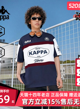 Kappa卡帕男装女装2025夏季新款运动休闲复古百搭T恤K0FX2TD10D