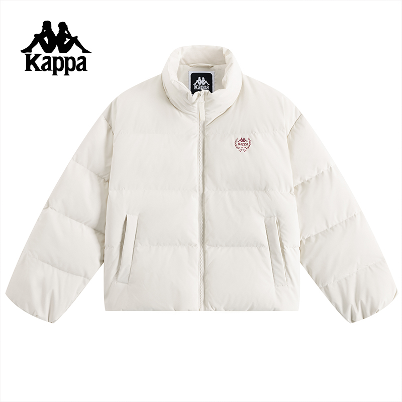 Kappa卡帕女短款连帽羽绒服