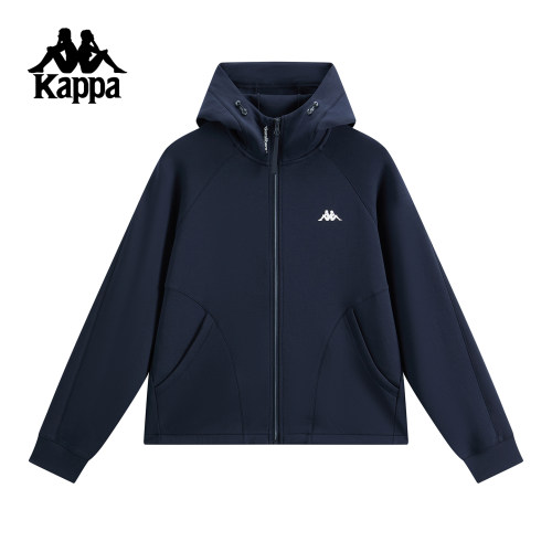 Kappa卡帕女装冬季新款舒适百搭时尚连帽针织外套K0F82MK45