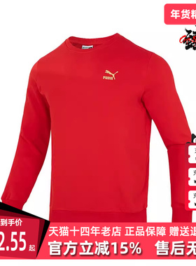 PUMA彪马男装女款夏季新款运动休闲套头衫简约舒适卫衣625825