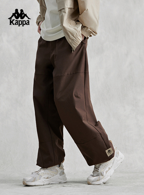 Kappa卡帕休闲裤夏季新款男女宽松直筒运动长裤K0EX2AX30D