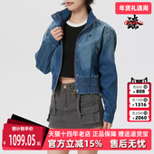 新款 ESS Adidas阿迪达斯三叶草2026春季 DENIM TT休闲外套KE1072