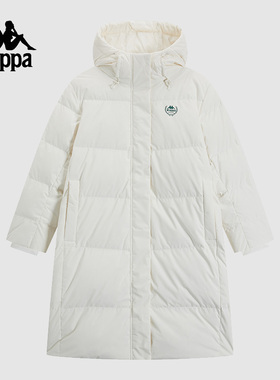 Kappa卡帕女装冬季新款羽绒运动连帽保暖防寒服K0E82YY23