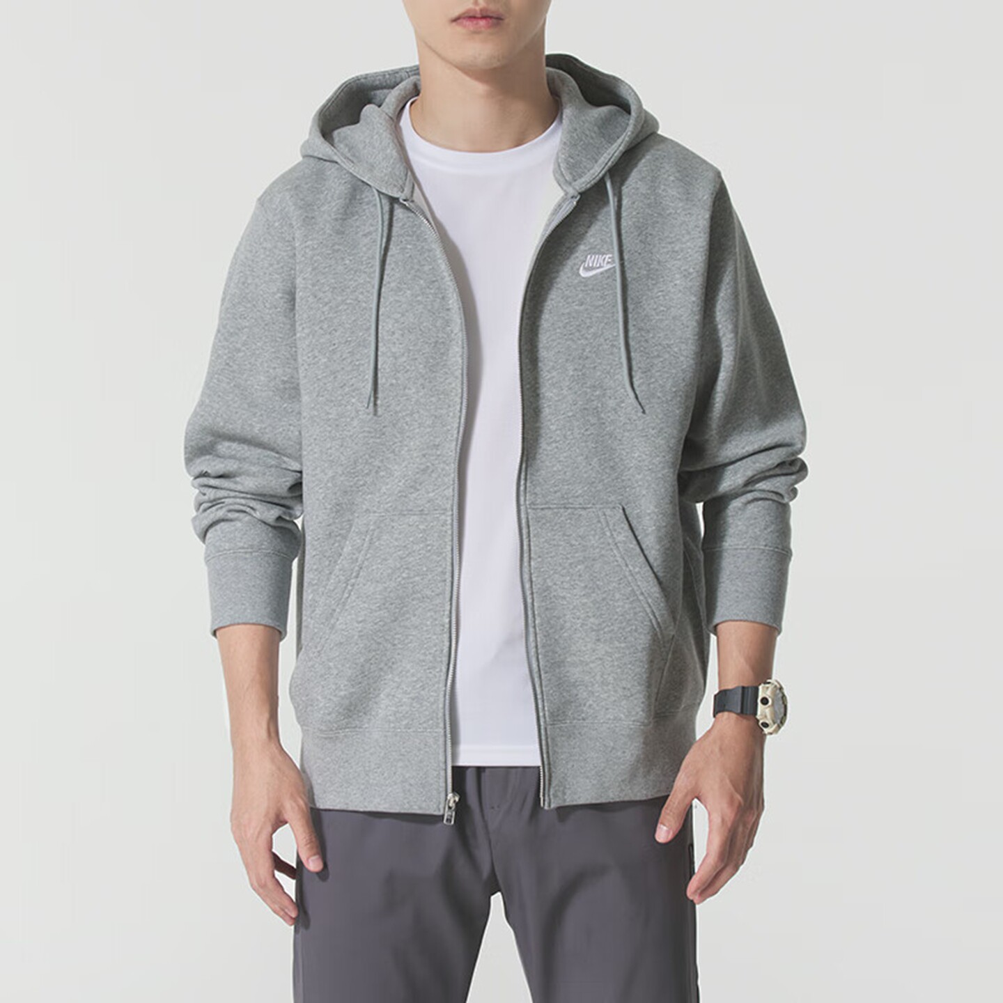 Nike耐克男装2025冬季新款 CLUB BB FZ HOODIE休闲百搭外套FN3862