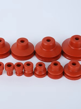 天行大头红色无痕吸盘机械手真空吸嘴红色硅胶海绵高光面不留痕