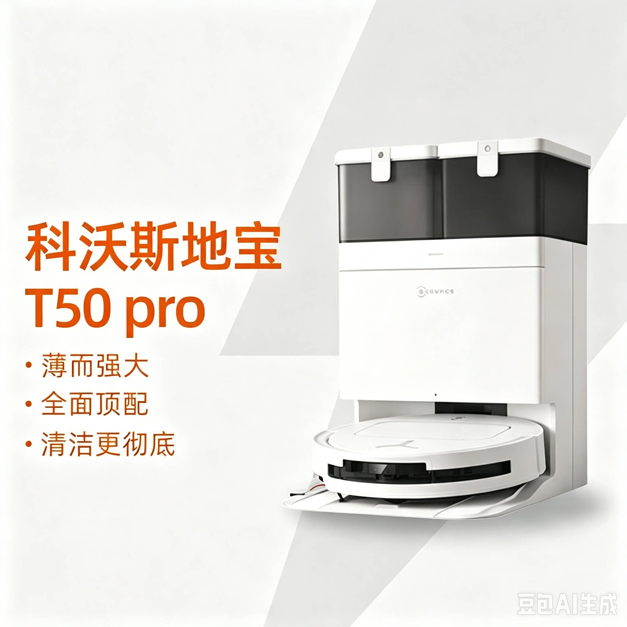 科沃斯T50pro扫拖吸机器人热水