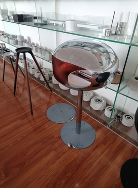 高脚壁炉真火炉户外室内装饰高端大气全镀铬酒精炉