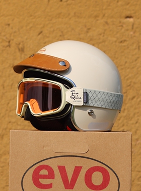 EVO KEDON台湾复古3/4头盔踏板摩托机车电动车3C四季盔男女安全帽