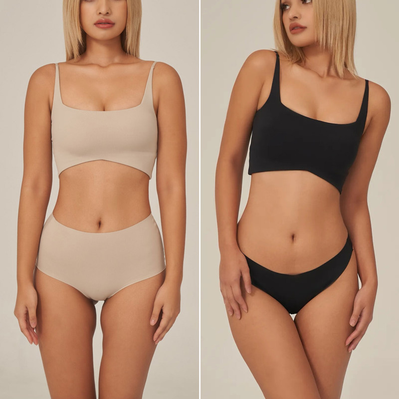 特价细肩带柔弹透气运动文胸吊带二合一女收副乳抹胸美背打底内衣