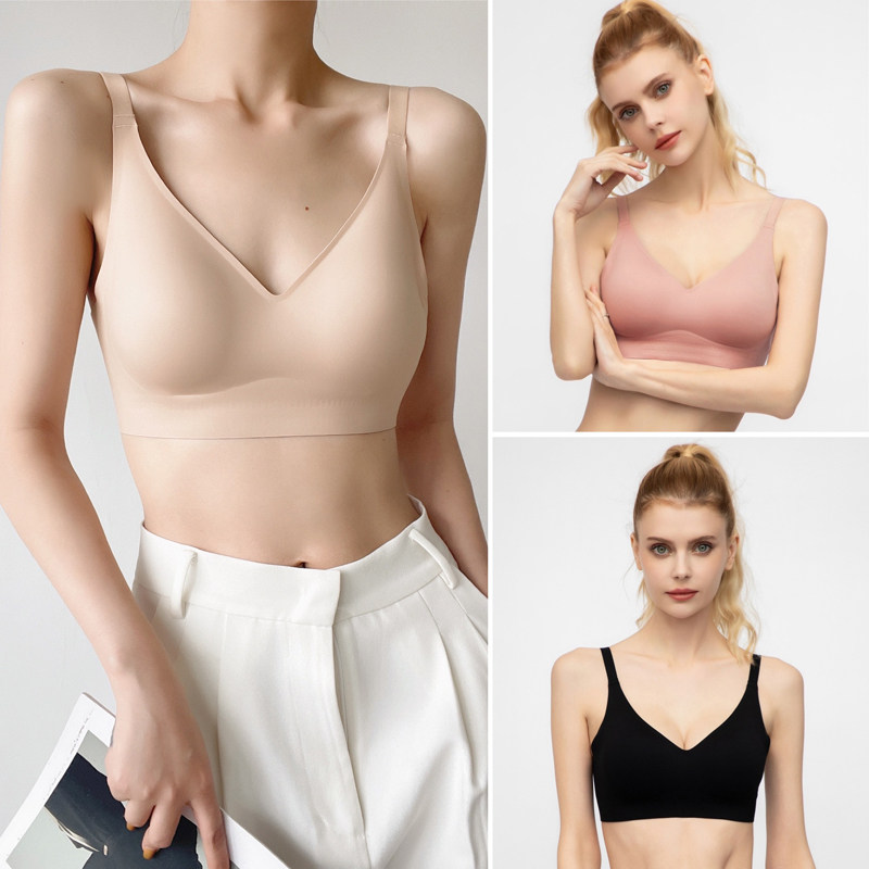 特价3D轻薄裸感无痕一片式文胸无钢圈软支撑聚拢收副乳防下垂内衣