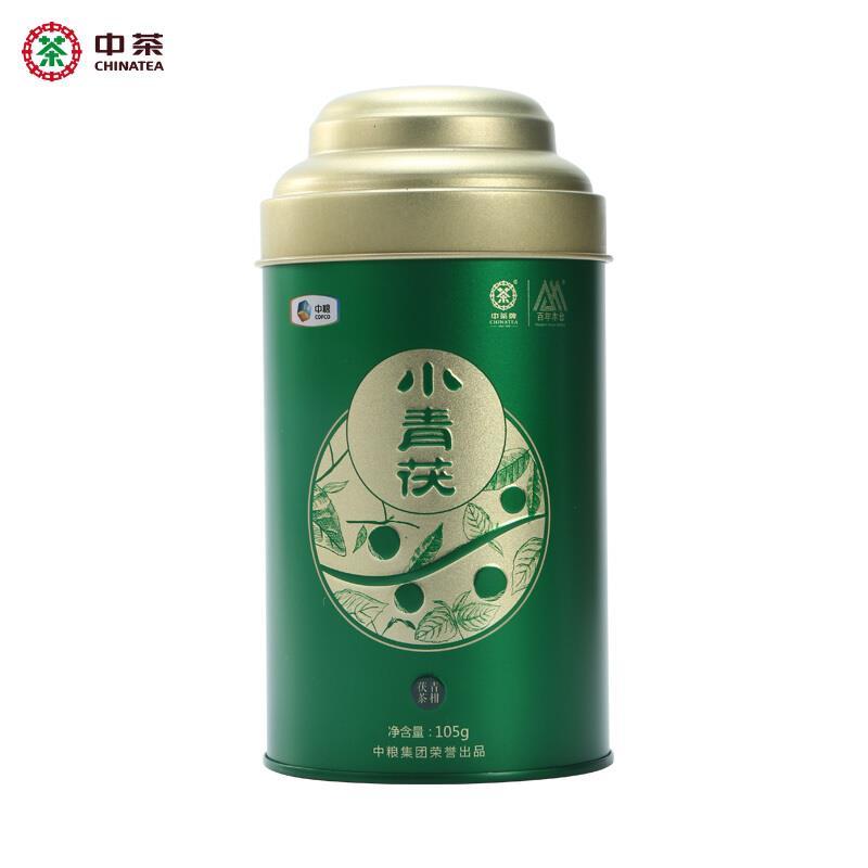 2018年中茶 百年木仓安化黑茶 小青茯 陈皮茯茶 罐装105g