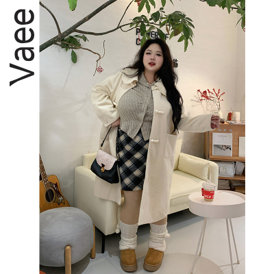 胖mm氛围感气质显瘦毛呢外套