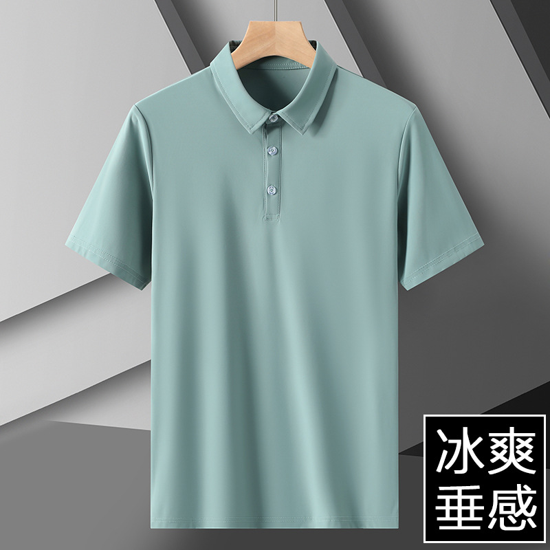 夏季新款冰感时尚速干polo男女