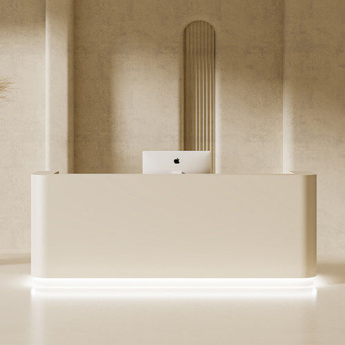 公司前台接待台轻奢美容院前台桌