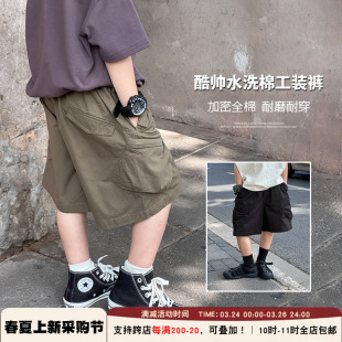 11时 包邮 裤 儿童耐穿水洗全棉复古工装 潮 3.24采购节200