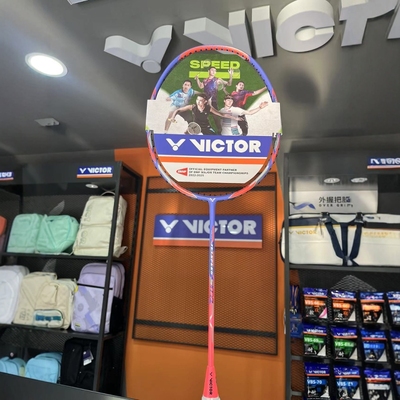 胜利VICTOR羽毛球拍极速JS-12F樱花刀女神战拍碳纤维速度双打正品