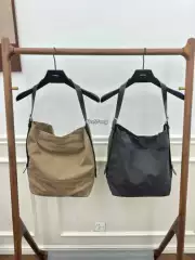 Jennie同款帆布包lema风格belted tote bag托特包中性水桶包