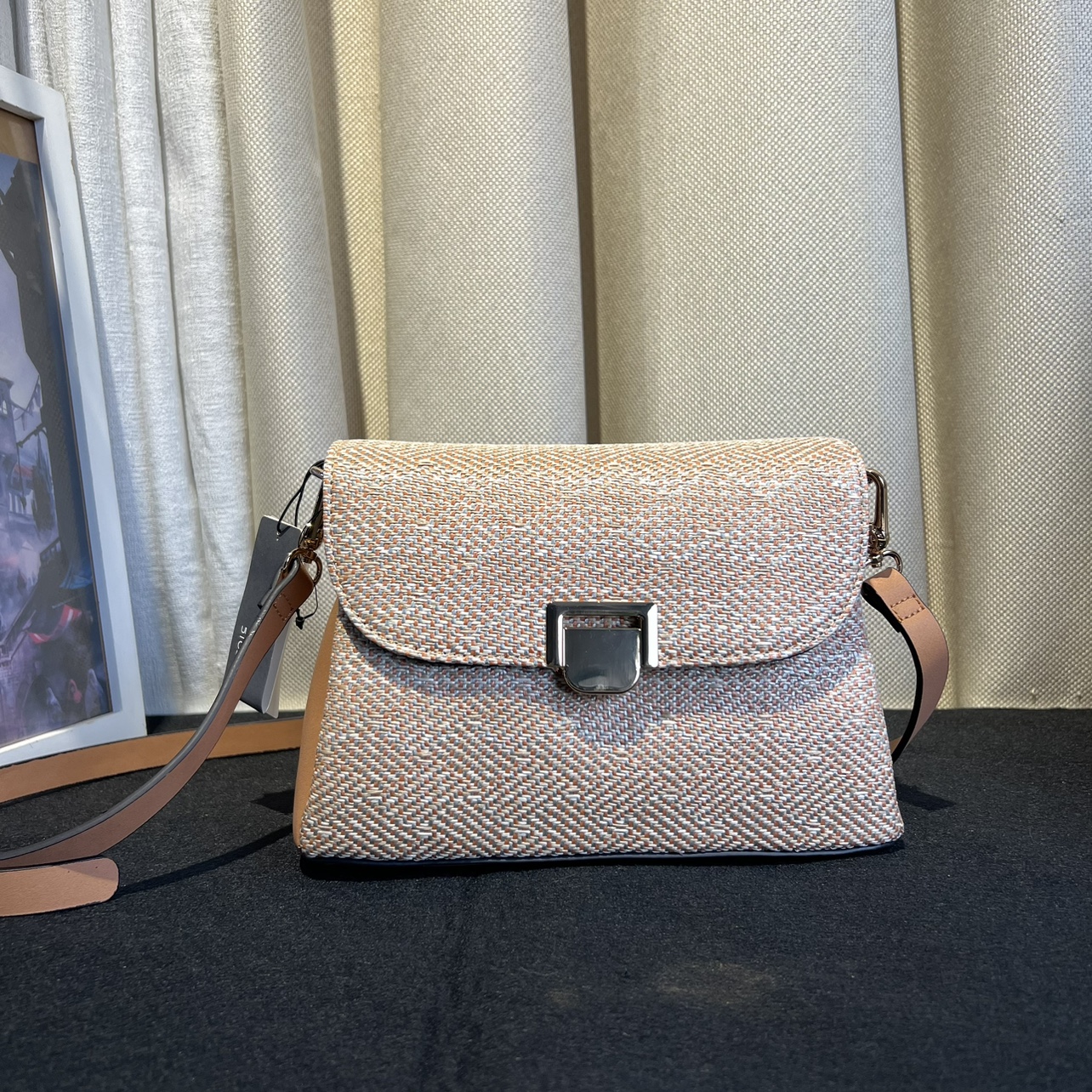 西班牙外贸休闲夏日藤编斜挎包